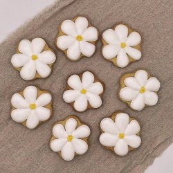 Biscuit décoré - Sachet de 5 biscuits fleur