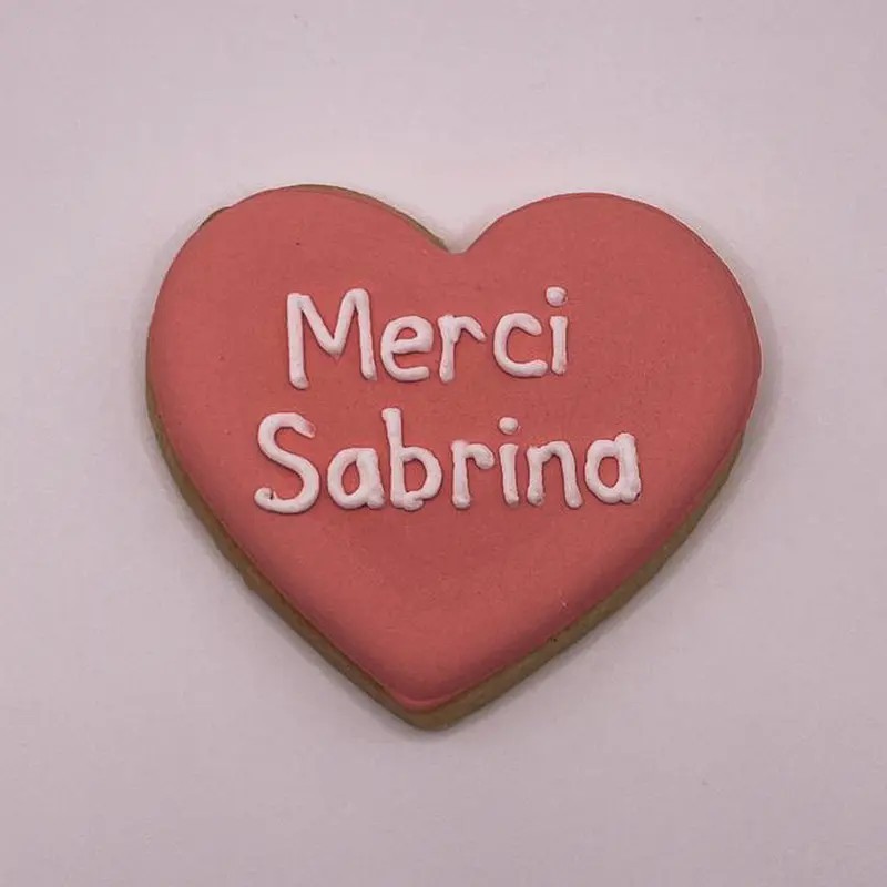 Biscuit décoré - Cœur personnalisé Biscuit décoré - Cœur personnalisé
