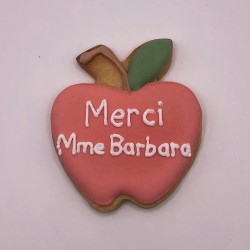 Biscuit décoré - Pomme personnalisée
