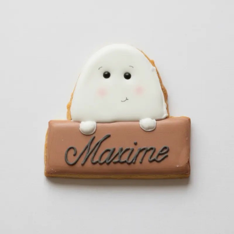 Biscuit décoré - Fantôme personnalisé