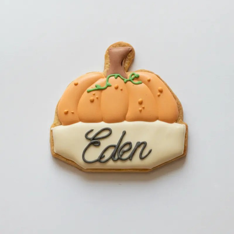 Biscuit décoré - Citrouille personnalisée