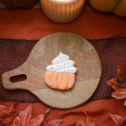 Biscuit décoré - Cupcake citrouille