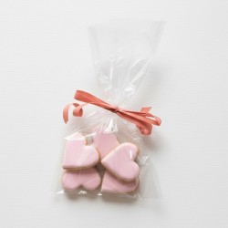 Sachet de 5 octobre rose - Biscuits décorés