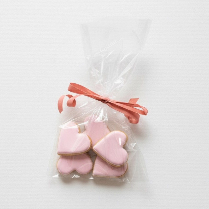 Sachet de 5 octobre rose - Biscuits décorés