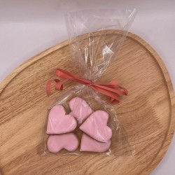 Sachet de 5 octobre rose - Biscuits décorés