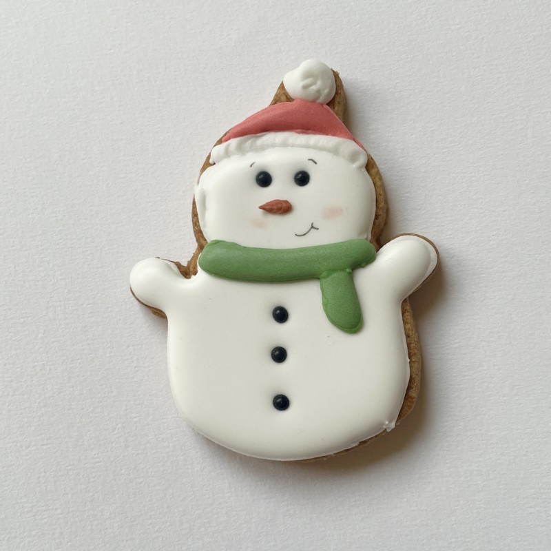 Bonhome de Neige - Biscuit décoré