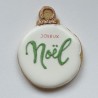 Boule Joyeux Noël - Biscuit décoré