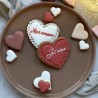 Cœur dentelle - Biscuit décoré personnalisé