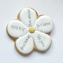 Marguerite XXL - Biscuit décoré personnalisé
