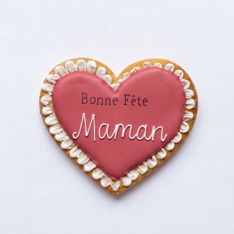 Cœur XXL - Biscuit décoré