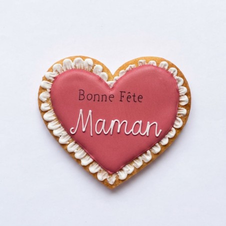 Cœur XXL - Biscuit décoré