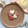Sachet de 5 mini cœurs - Biscuits décorés