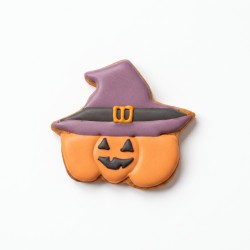 Biscuit décoré - Sorcière citrouille